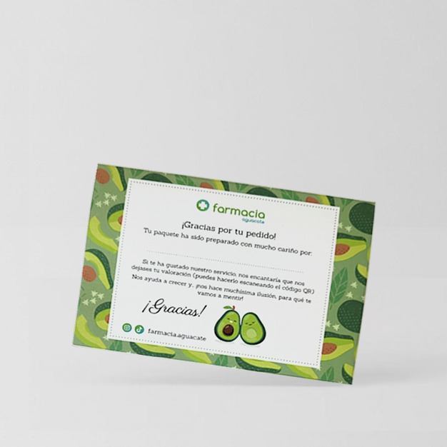 Tarjeta Regalo Farmacia Aguacate