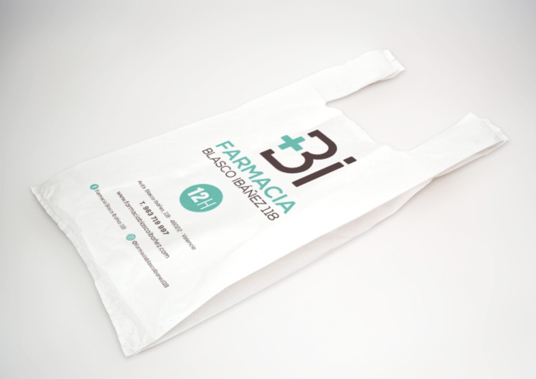 Bolsa de plástico reciclado Farmacia